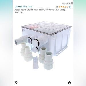 Rule shower drain box